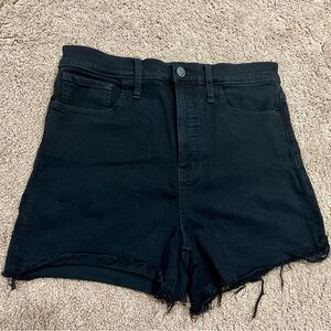 Madewell High Rise Black Shorts